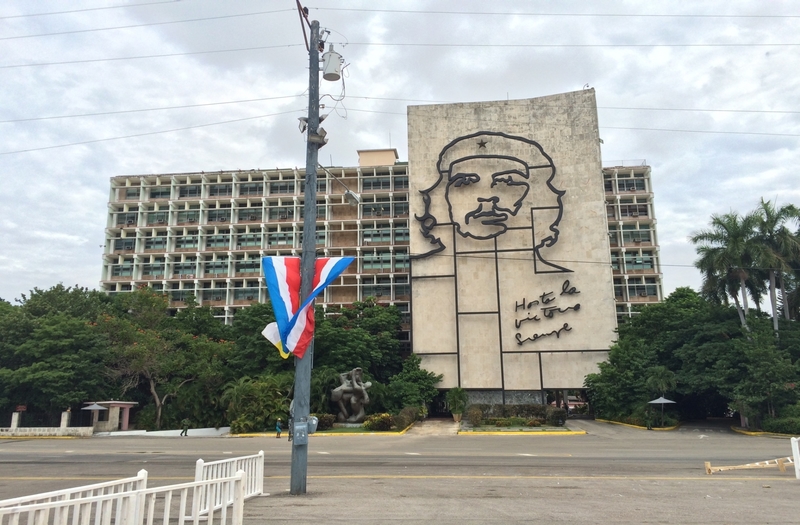 キューバのチェ・ゲバラの壁画